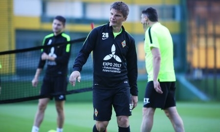 Фоторепортаж с тренировки «Кайрата»