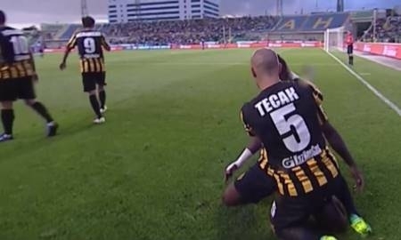 Видео гола Гоу в матче Премьер-Лиги «Кайрат» — «Астана»