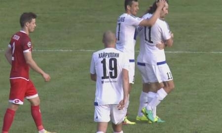 Видео гола Булешева в матче Премьер-Лиги «Окжетпес» — «Актобе»