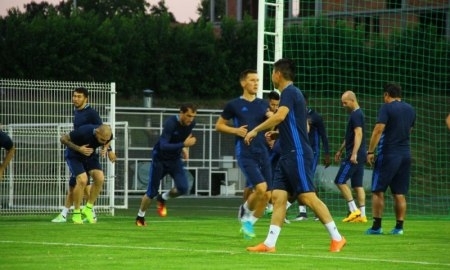 Фоторепортаж с тренировки «Ордабасы» перед матчем с «Чукарички»