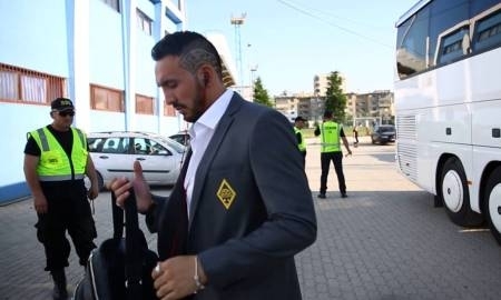 Видео приезда «Кайрата» на стадион в Дурресе