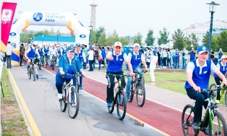 В столице открылся Астана триатлон парк