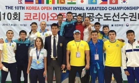 Каратисты из Актау завоевали четыре медали на международном турнире «Korea Open»