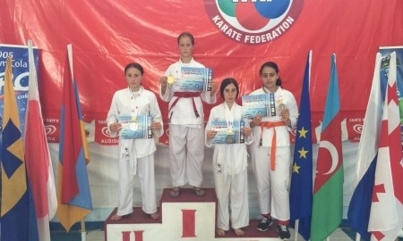 Актауские каратисты завоевали семь медалей на международном турнире в Грузии