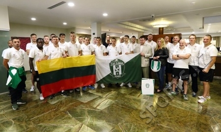 «Жальгирис» посетил посольство Литвы в Казахстане