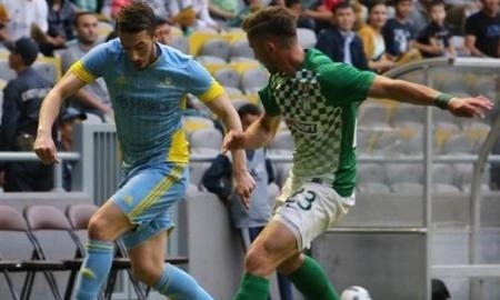 Как «Астана» в раздевалке праздновала победу над «Жальгирисом»