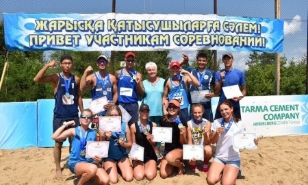 Актауские «пляжники» завоевали весь набор медалей в третьем туре чемпионата Казахстана