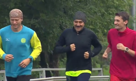 Масимов выложил видео с утренней пробежки