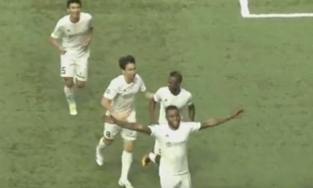 Видео гола Кабананги в матче Премьер-Лиги «Астана» — «Окжетпес» 1:0