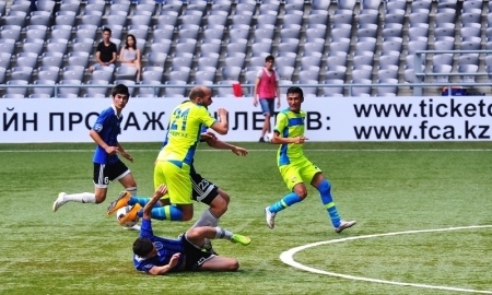 Фоторепортаж с матча Первой лиги «Байтерек» — «Каспий» 1:4
