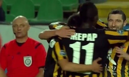 Видео гола Куата в матче Премьер-Лиги «Кайрат» — «Тобол»