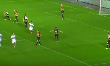 Видео гола Бенаюна в матче Лиги Европы «Кaйрат» — «Мaккаби» 1:1