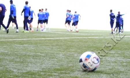 Фоторепортаж с предыгровой тренировки «Астаны»