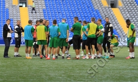 Фоторепортаж с предыгровой тренировки «Жальгириса» в Астане