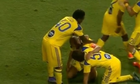 Видео гола Альбермана в матче Лиги Европы «Маккаби» — «Кайрат»