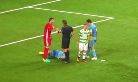 Футболист «Селтика» ударил Шитова кулаком по голове