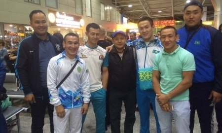 Сборная Казахстана по греко-римской борьбе вылетела в Бразилию