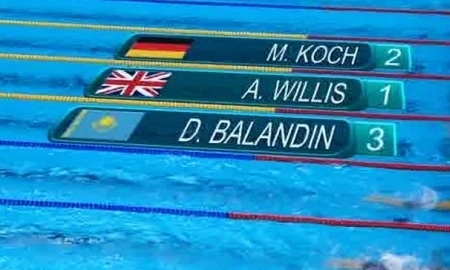 Видео предварительного заплыва Баландина на 200 метров брассом в Рио