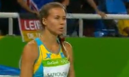 Видео забега легкоатлетки Сафроновой первого раунда стометровки Олимпиады-2016