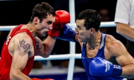 Фото боксерского поединка Олимпиады-2016 Ниязымбетов — Маммадов