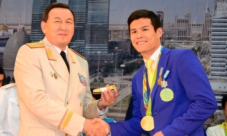 В МВД РК состоялось чествование динамовцев-призеров летних Олимпийских игр в Рио