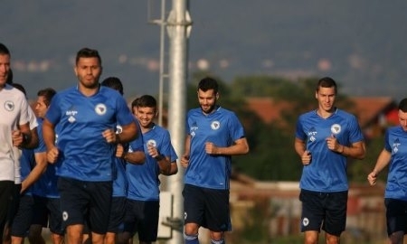 Аничич тренируется с национальной сборной Боснии и Герцеговины 