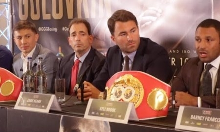 Видео пресс-конференции Головкина и Брука в Лондоне