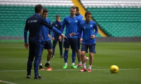 «Астана» провела тренировку на «Селтик Парк»