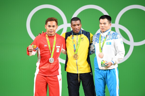 Фото с награждения бронзового призера Олимпиады-2016 Харки