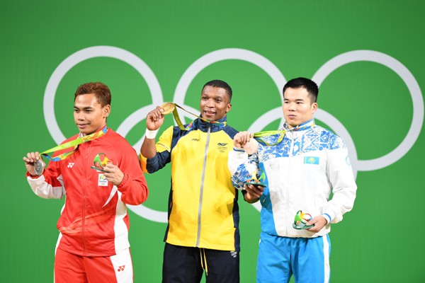 Фото с награждения бронзового призера Олимпиады-2016 Харки