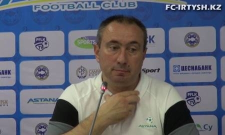 Видео послематчевой пресс-конференции игры Премьер-Лиги «Астана» — «Иртыш» 3:0