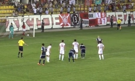Видео второго гола Гейнриха в матче Премьер-Лиги «Актобе» — «Ордабасы» 4:4