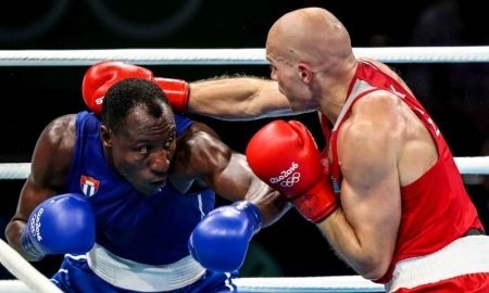 Фото боксерского поединка Олимпиады-2016 Левит — Савон