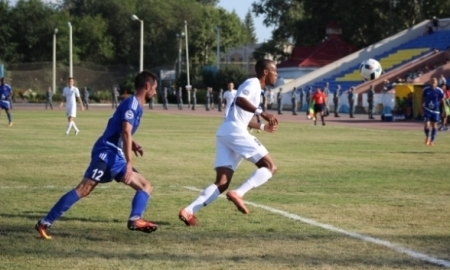 Фото с матча Премьер-Лиги «Акжайык» — «Жетысу» 1:0 