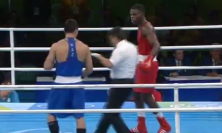 Видео третьего раунда боксерского поединка Олимпиады-2016 Ниязымбетов — Буатси