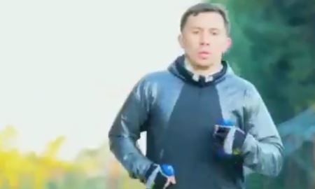 Видео с утренней пробежки Головкина в Big Bear