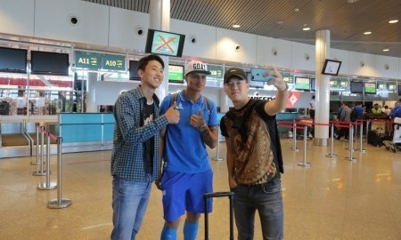 Фоторепортаж с отлета «Астаны» на матч с БАТЭ