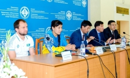 Фоторепортаж с автопробега и пресс-конференции бронзовой призерки Олимпийских игр Сыздыковой
