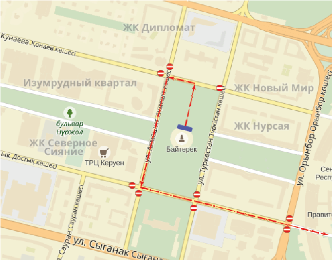 В столице ограничат движение автотранспорта в связи с чествованием олимпийцев