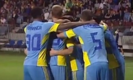 Видео гола Максимовича в матче Лиги Европы БАТЭ — «Астана» 