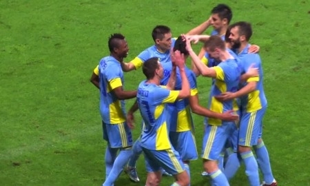 Видеосюжет о матче Лиги Европы БАТЭ — «Астана» 2:2