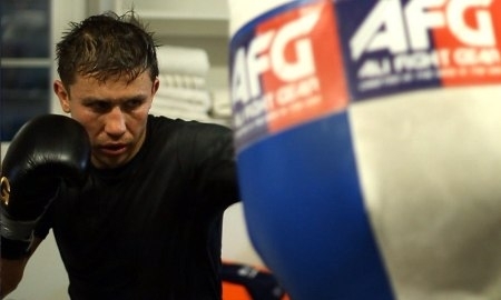 Головкин продолжает подготовку к бою с Бруком