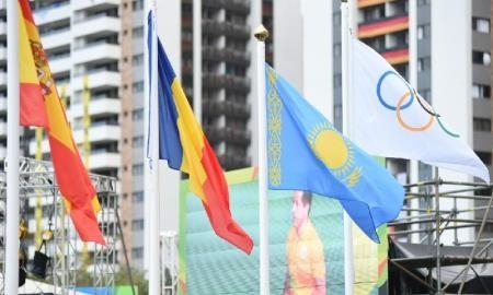 В Олимпийской деревне в Рио поднят флаг Казахстана 