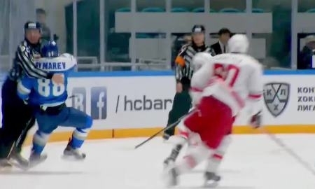 Силовой приём лайнсмена на Рымареве стал лучшим в третьей неделе КХЛ