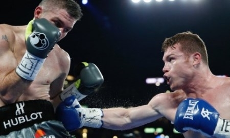 Видео нокаута боя потенциального соперника Головкина, Альвареса, против Смита