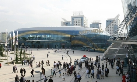 Назарбаев принимает участие в открытии ледового дворца «Алматы Арена»