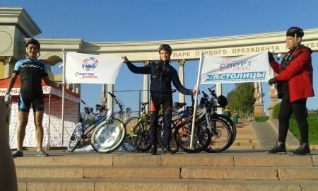 Люди с ограниченными возможностями проедут на велосипедах от Алматы до Астаны