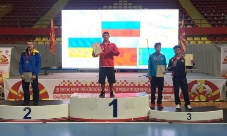 Военнослужащие РК заняли второе место на чемпионате мира по вольной борьбе