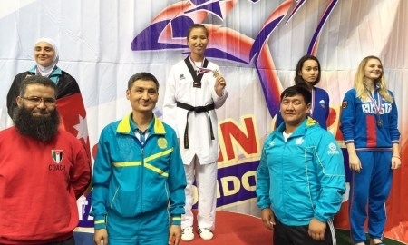 Таэквондистка из Мангистау Жаксыбаева завоевала «золото» на турнире в Москве