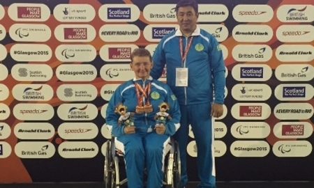 В Таразе встретили паралимпийскую чемпионку Габидуллину